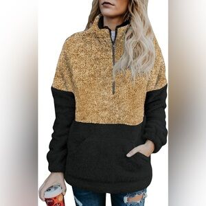 CHASE Secret Womens Long Sleeve Zip Sweatshirt Fleece Pullover Outwear Coat M